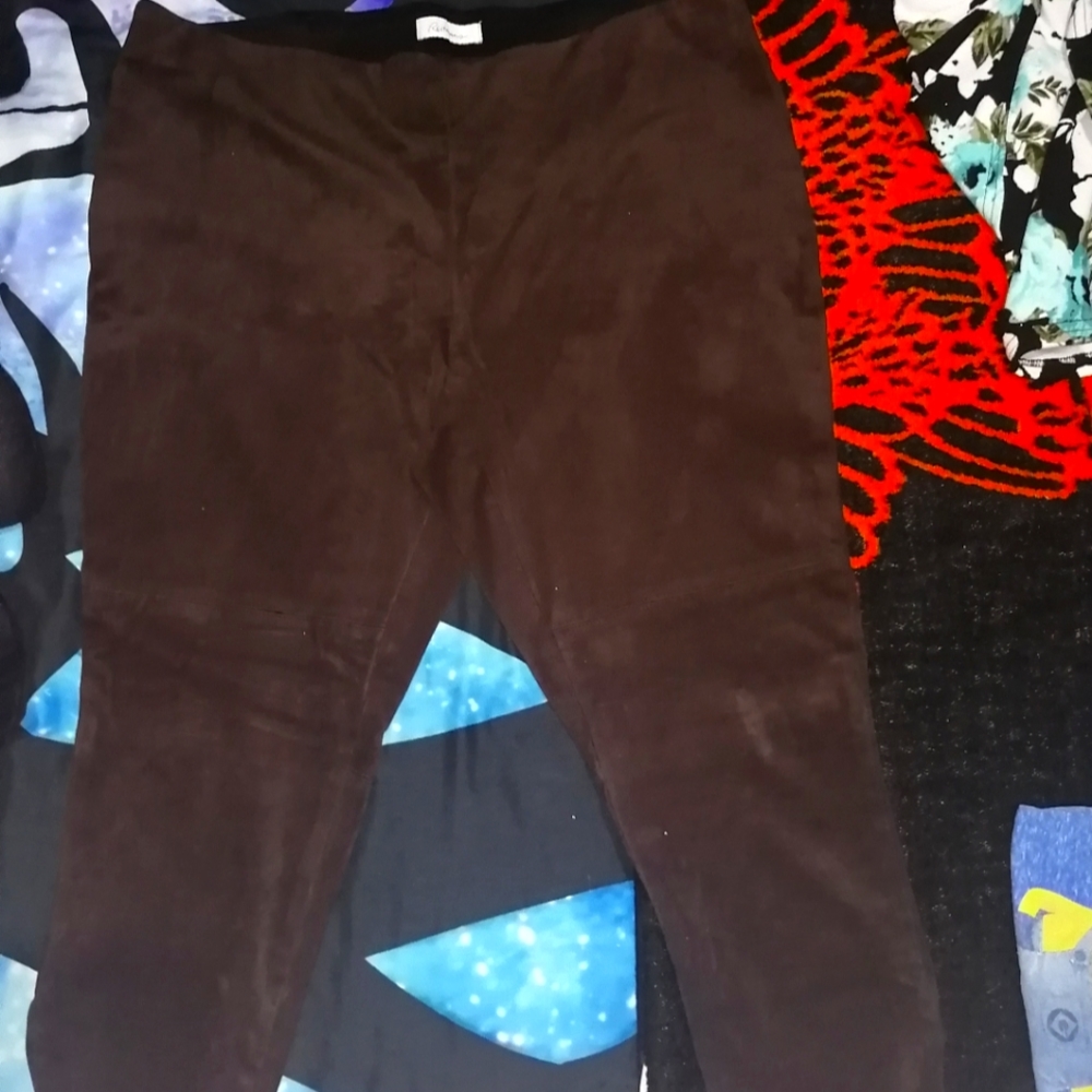 Suede Pants